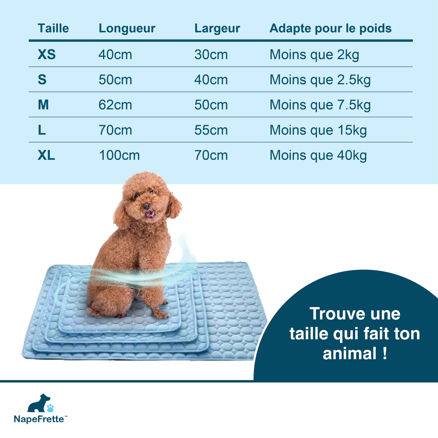 NapeFrette™ -Tapis rafraîchissant